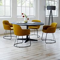 Contemporary chair MAYAindoorfabricleather