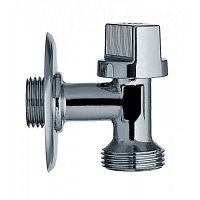 Washbasin shut-off valve wall-mountedchrome-plated brassbathroom