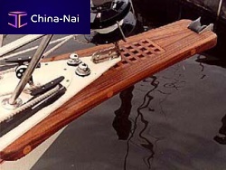 Sailboat bowsprit teak