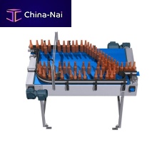 Chain conveyor for the pharmaceutical industrybottlestainless steel