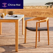 Contemporary chair LODGEgardenteakstacking