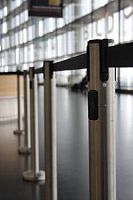 Tape queue barrier for airport