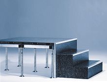 Porcelain stoneware step for raised floors
