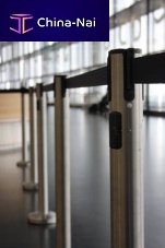 Tape queue barrier for airport