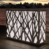 Stainless steel planter JUNGLE galvanised steelCOR-TEN® steelrectangular