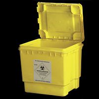 Polypropylene waste container 240035with lid