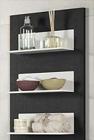 Wall-mounted shelf contemporarylacquered woodbathroom