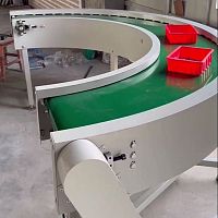 Custom conveyor belt PDcurvedPVCShore A