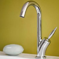 Washbasin mixer tap FLAMMEcountertopchromed metalbathroom
