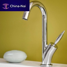 Washbasin mixer tap FLAMMEcountertopchromed metalbathroom
