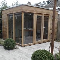 Wooden garden shed NANTESred cedarcontemporaryhome