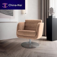 Contemporary armchair TUBESfabricpinesolid wood
