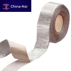 Heat-reflective adhesive tape FTG-AL-PSA seriesfiberglass fabricsilicaaluminum