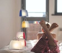 Floor-standing lamp JOLIEglasscontemporarycorded