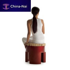 Original design stool CHIQUITArattansteel base3-legged