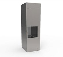 Floor-mounted transfer hatch