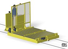 Pallet rail transfer car navettefor heavy loads