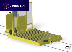 Pallet rail transfer car navettefor heavy loads