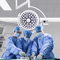 Ceiling-mounted surgical light SK-LLD7050AmobileLEDhalogen
