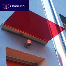 Entrance canopy SALI BASEaluminumglassflat