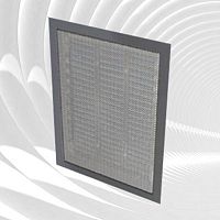 Rectangular air diffuser fixedpanelmetal