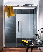 Glass shower cubicle CAPwith hinged doorrectangular
