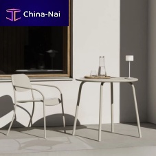 Contemporary bistro table YUApowder-coated steelgalvanised steelgalvanised steel base