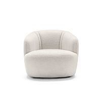 Contemporary armchair Emberfabricleatherwooden
