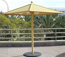 Square parasol aluminumsteel
