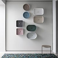 Countertop washbasin SHUI COMFORT - LE TERRE DI CIELO ceramicmultiplewithout hole