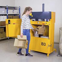 Vertical baling press B3front-loadingfor cardboardfor plastics