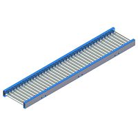Roller conveyor straightaccumulation