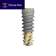Cylindro-conical dental implant Shark Dental Implanttitaniuminternal hexagonone-stage