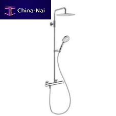 Wall-mounted shower set 26.006.303.000 contemporarywith hand showerthermostatic