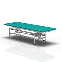 Mechanical massage table 2-063with adjustable height backrest2-section