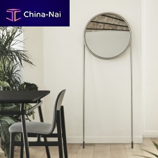 Free-standing mirror CIRCULARfor hotel roomscontractcontemporary