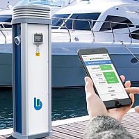 Monitoring software BerthVendboat presence managementcontrolfor water supply pedestal