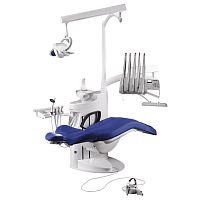 Dental unit with adjustable headrest Scoutwith hygiene systemwith delivery systemwith LED light