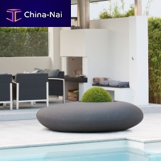 Polyethylene planter STORUS Iovalcustomilluminated