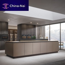 Contemporary kitchen AURAmelamineislandL-shaped