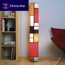Contemporary light column TUB ART Psilkcottonfluorescent