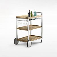 Home service trolley BIBIgardenteakstainless steel