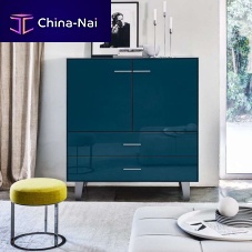 High sideboard Eucaliptocontemporarywood veneerMDF