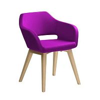 Contemporary chair POLO+ indoorfabricoak