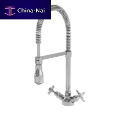 Double-handle shower mixer tap 3234countertopchrome-plated brasskitchen