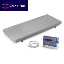 Electronic veterinary weighing scale platform