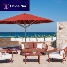 Contemporary sofa Angeloutdoorfabricred