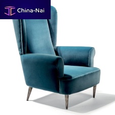 Traditional armchair fabricwoodenwing