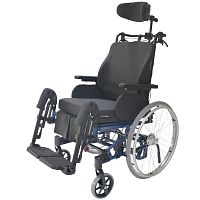 Manual wheelchair 4U CEoutdoorindoorwith legrest
