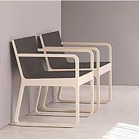 Scandinavian design chair MUUindooroakupholstered